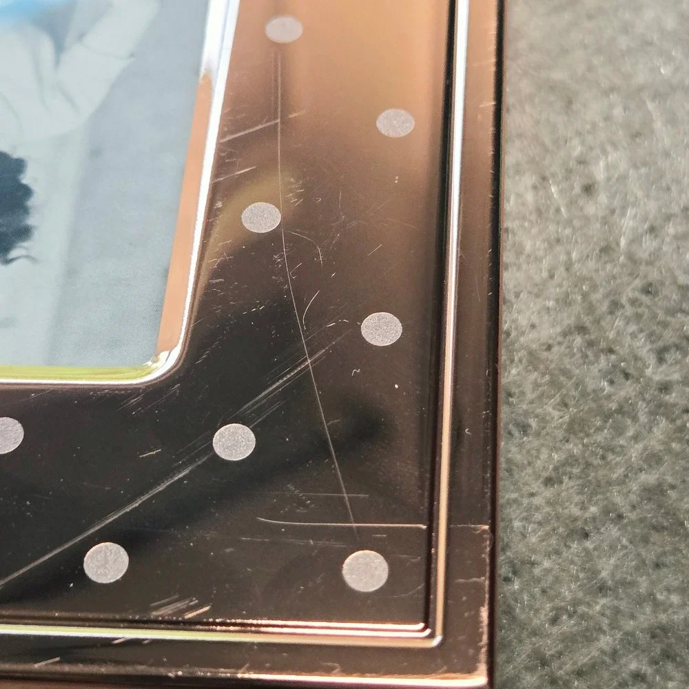 Kate Spade New York Lenox Rose Gold Polka Dot 4x6 Picture Frame Metal Chic
